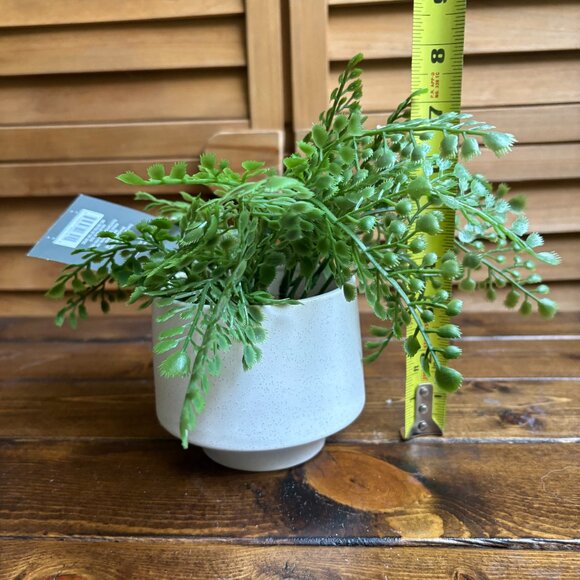 NWT Threshold Faux Fern Potted Plant in White Ceramic Pot – Indoor Decor - Picture 1 of 5